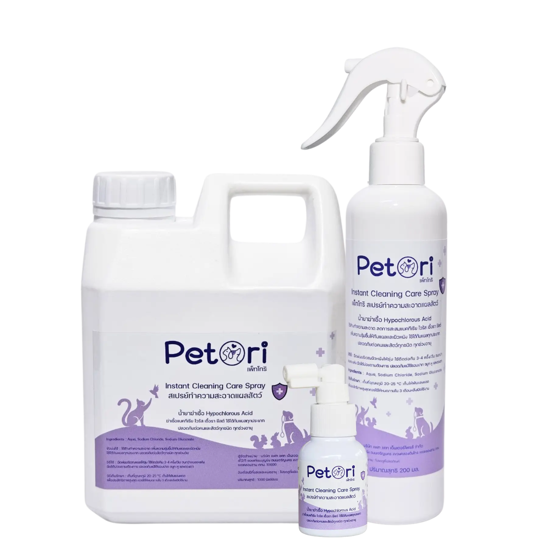 Instant cleaning care spray